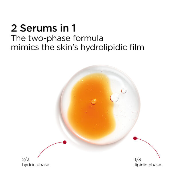 Double Serum texture with two phase formula